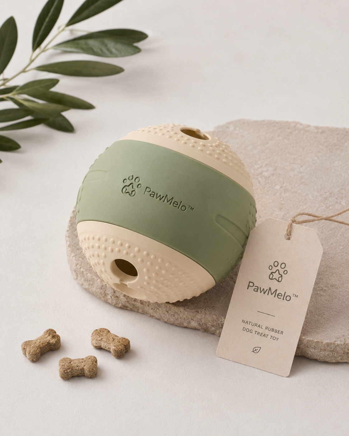 PawMelo™ Natural Rubber Dog Treat Toy