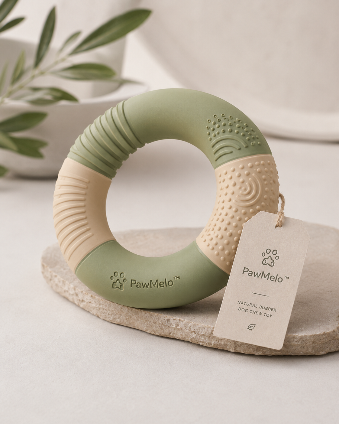 PawMelo™ Natural Rubber Dog Chew Ring