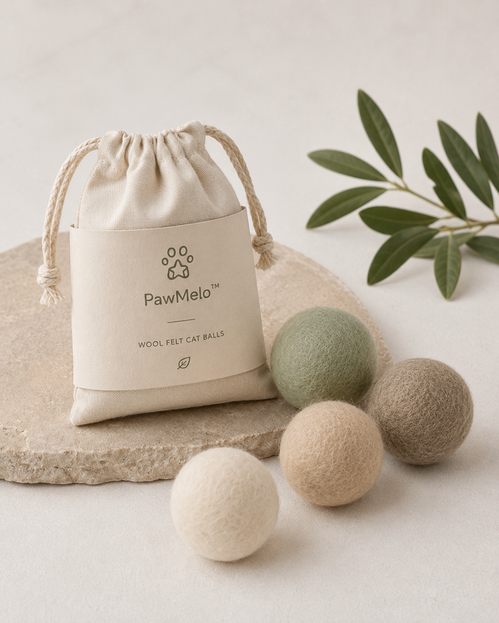 PawMelo™ Wool Felt Cat Balls