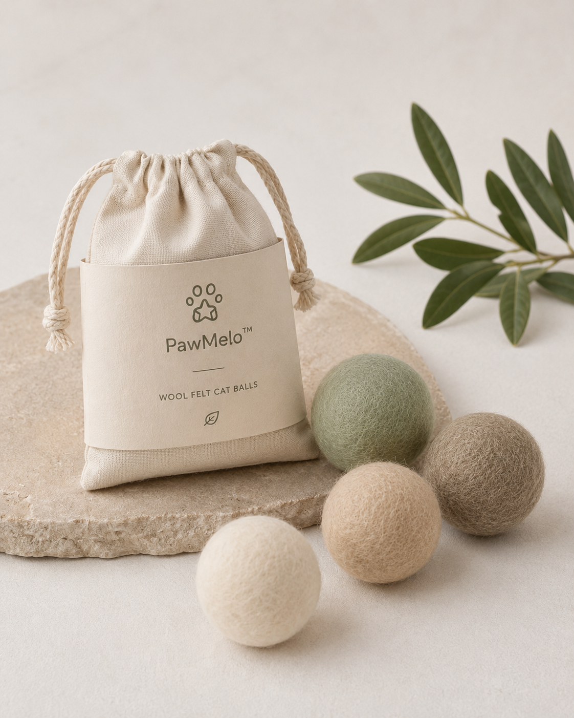 PawMelo™ Wool Felt Cat Balls